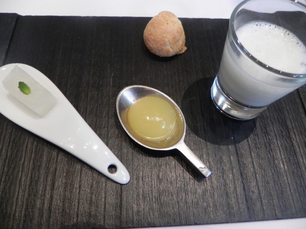 Quartet of cocktail-inspired amuse bouches