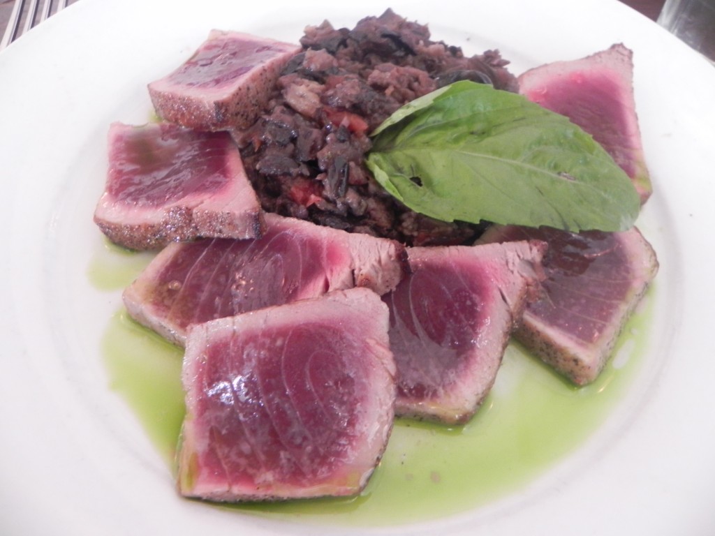 Ahi with Eggplant