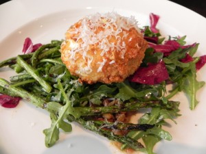 Grilled Asparagus with Crispy Egg