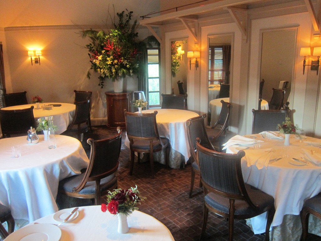 The dining room: understated elegance