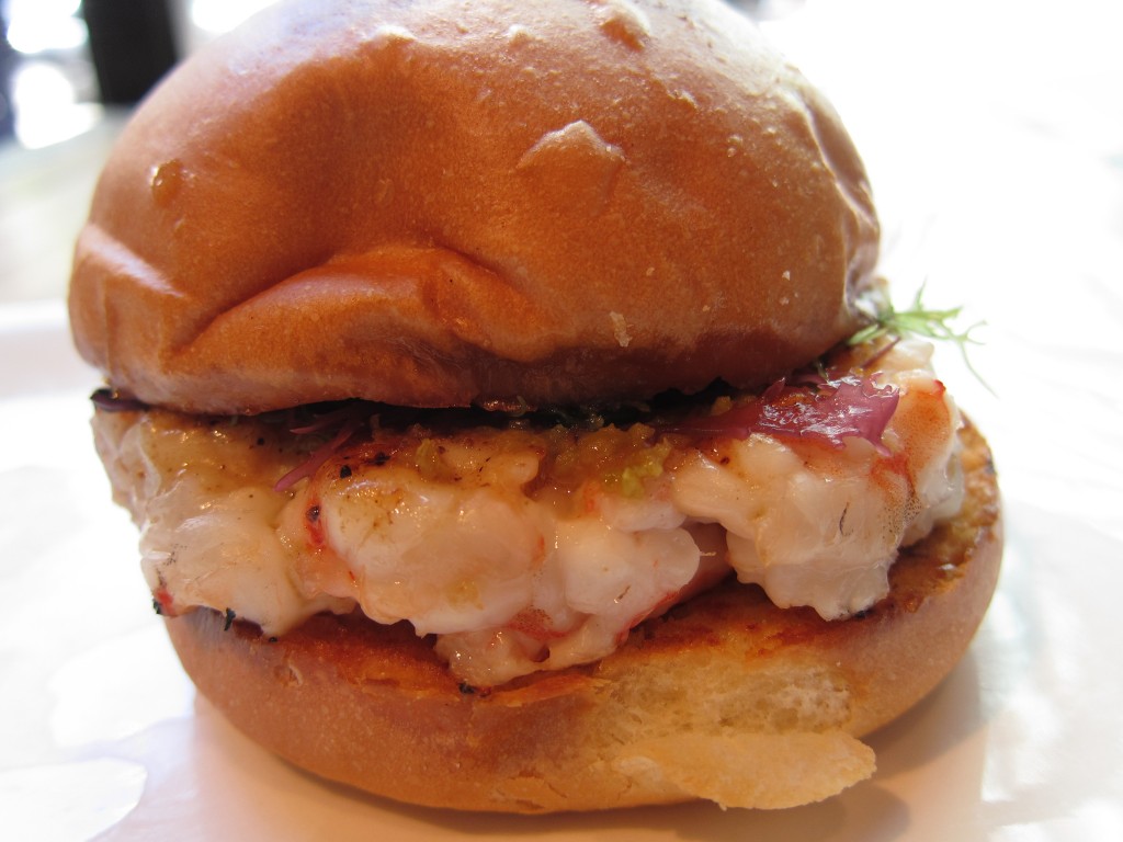 Shrimp Burger with Yuzu-Kosho