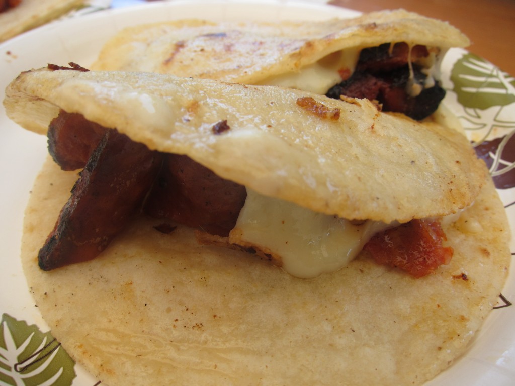 Quesadilla con Chorizo