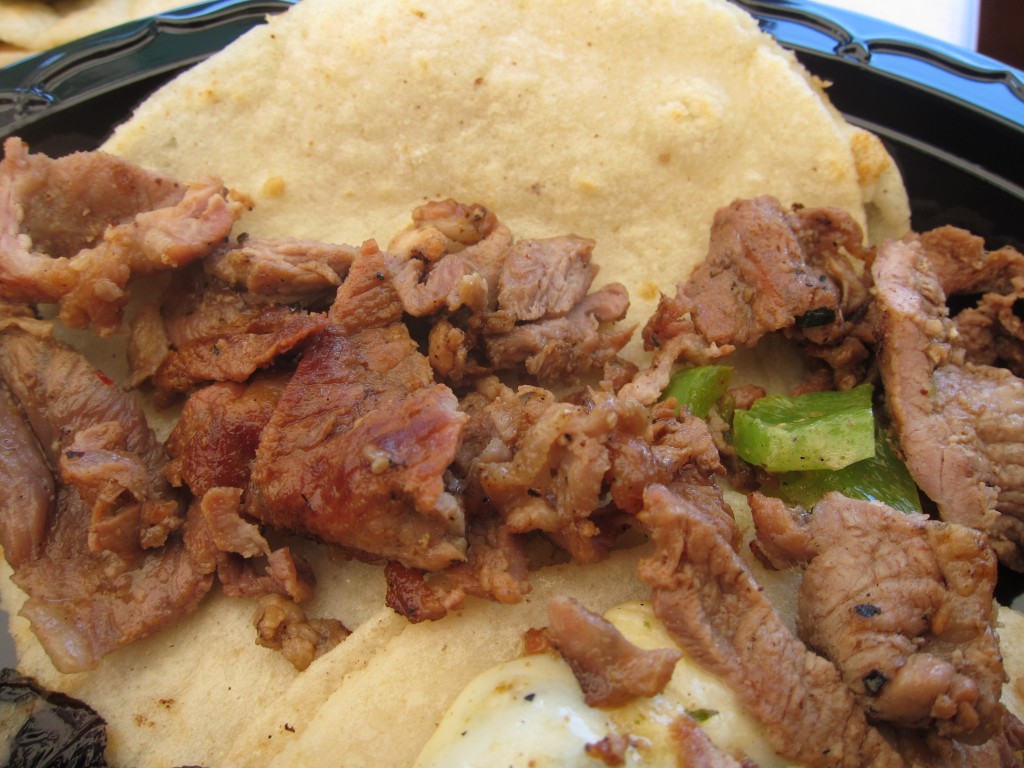 Tacos de Chuleta (grilled pork steak tacos)