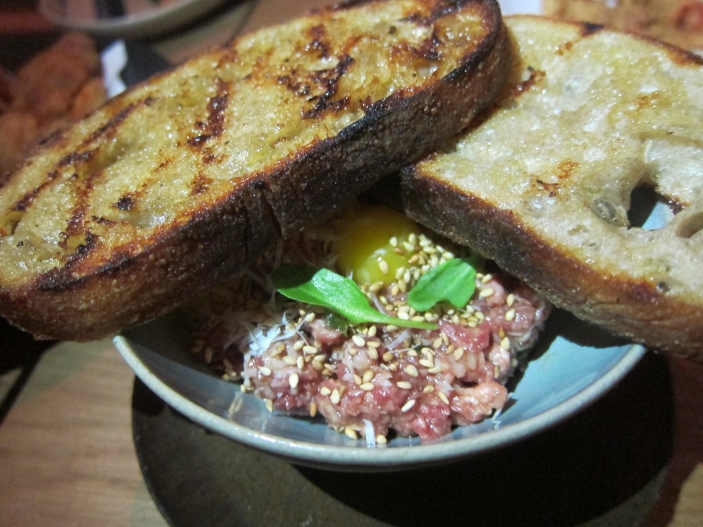 Beef Tartare with Pickled Jalapeno and Parmigiano