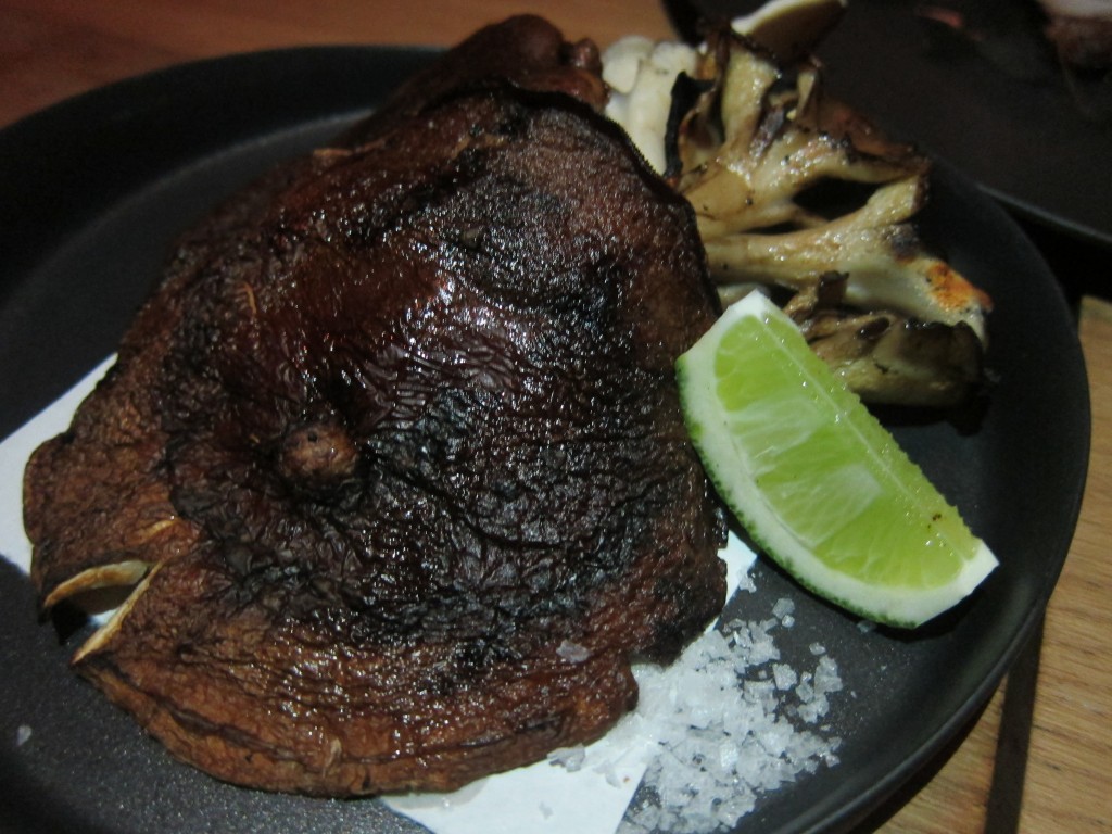 Grilled Winter Mushrooms with Sea Salt and Lime