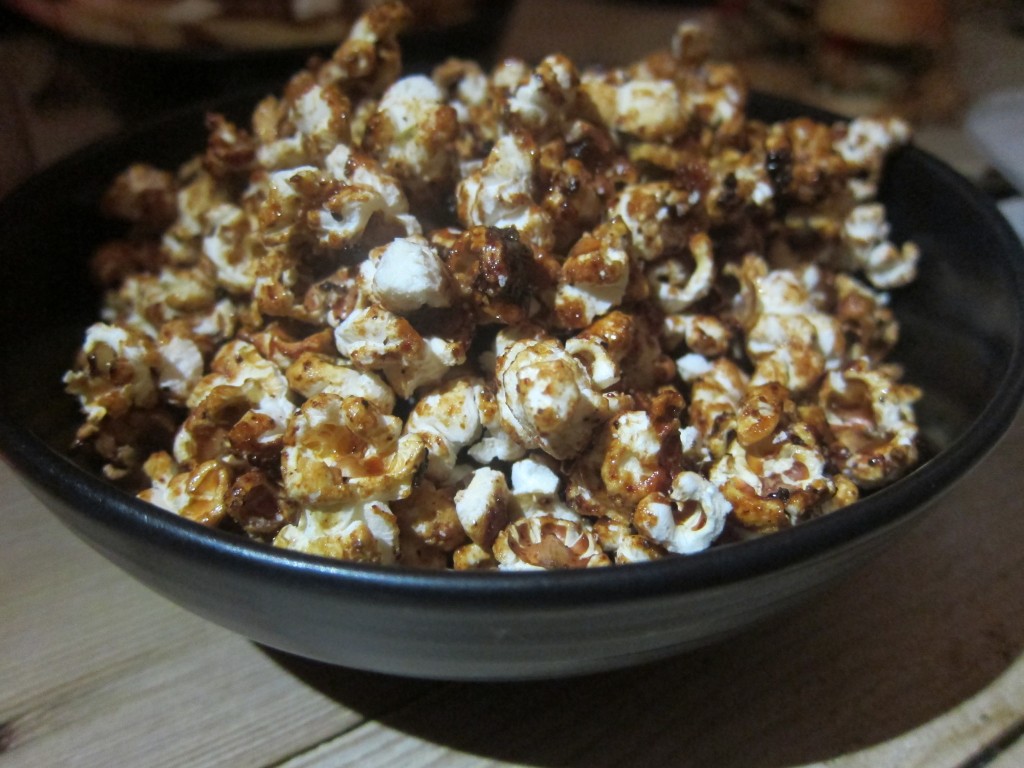 Kettle Corn with Montreal steak spice and maple syrup