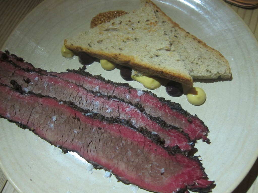 Brisket with three mustards