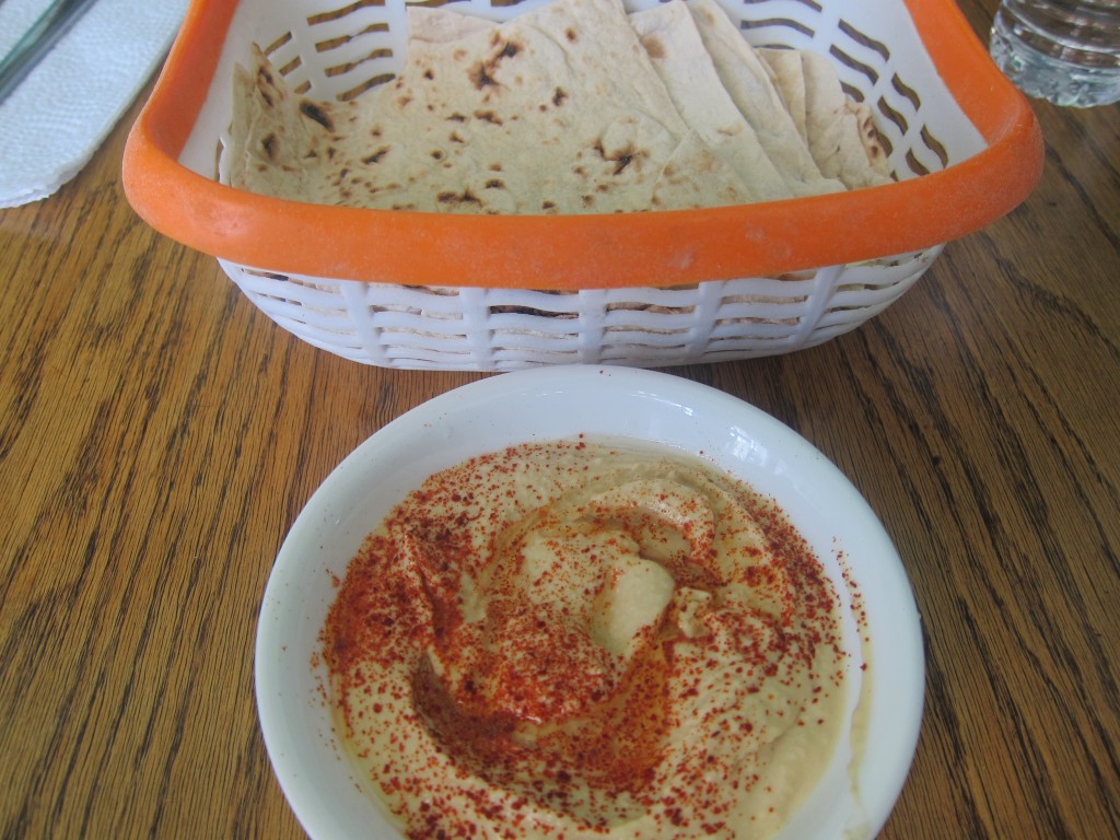 Hummus and Armenian Lavash Bread