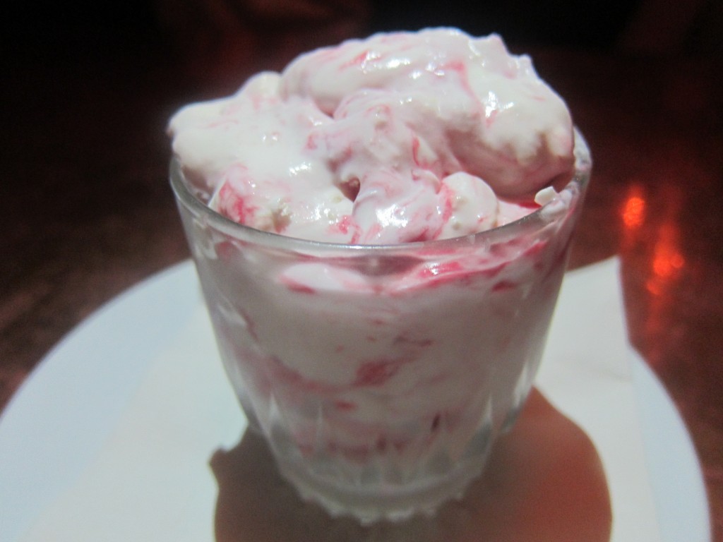 Strawberry and Rhubarb Fool with Meringue