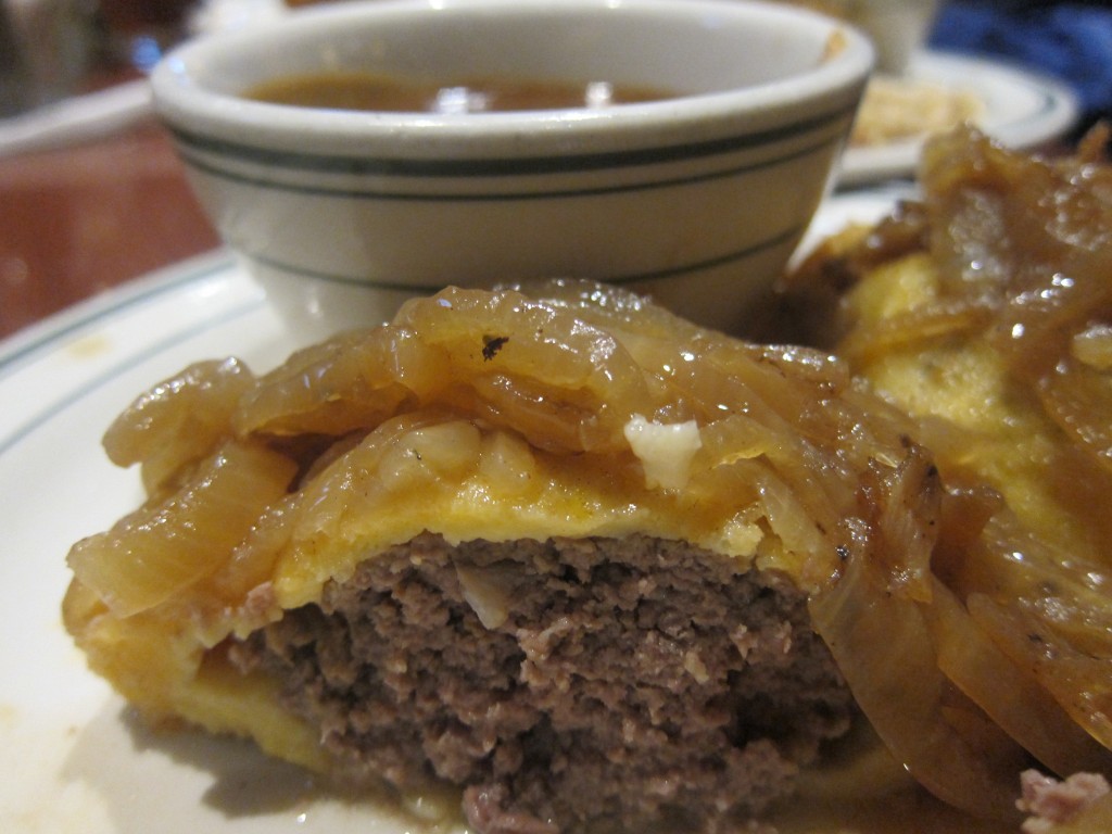 Fried Kreplach with Gravy from Brent's Deli
