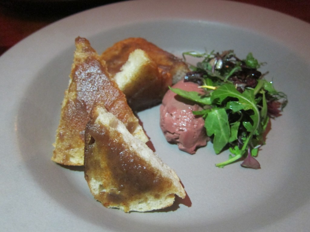 Chicken Liver Toast and Date Jam from Alma