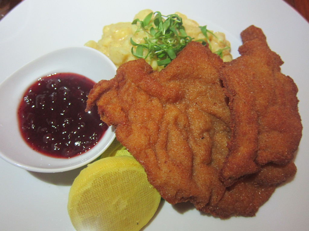 Original Vienna Schnitzel with Lemon, Lingonberries and Potato Salad