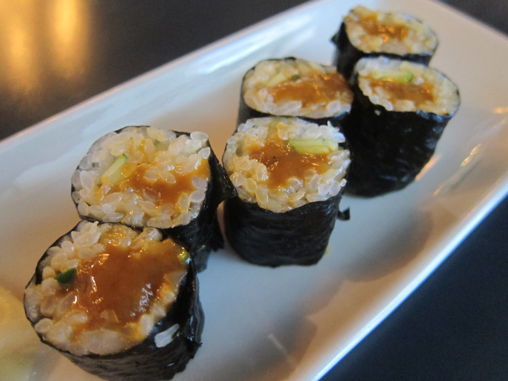 Marinated Sea Urchin with Squid Roll