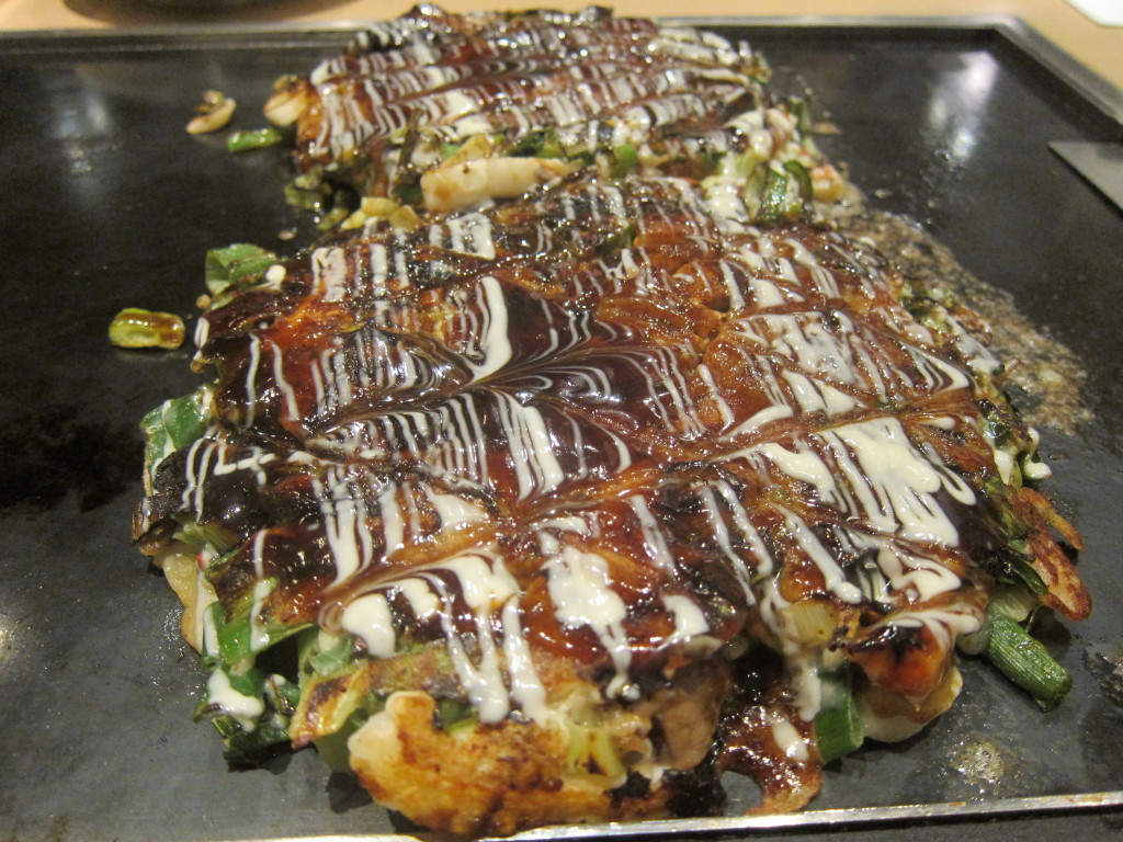 Okonomiyaki in Osaka