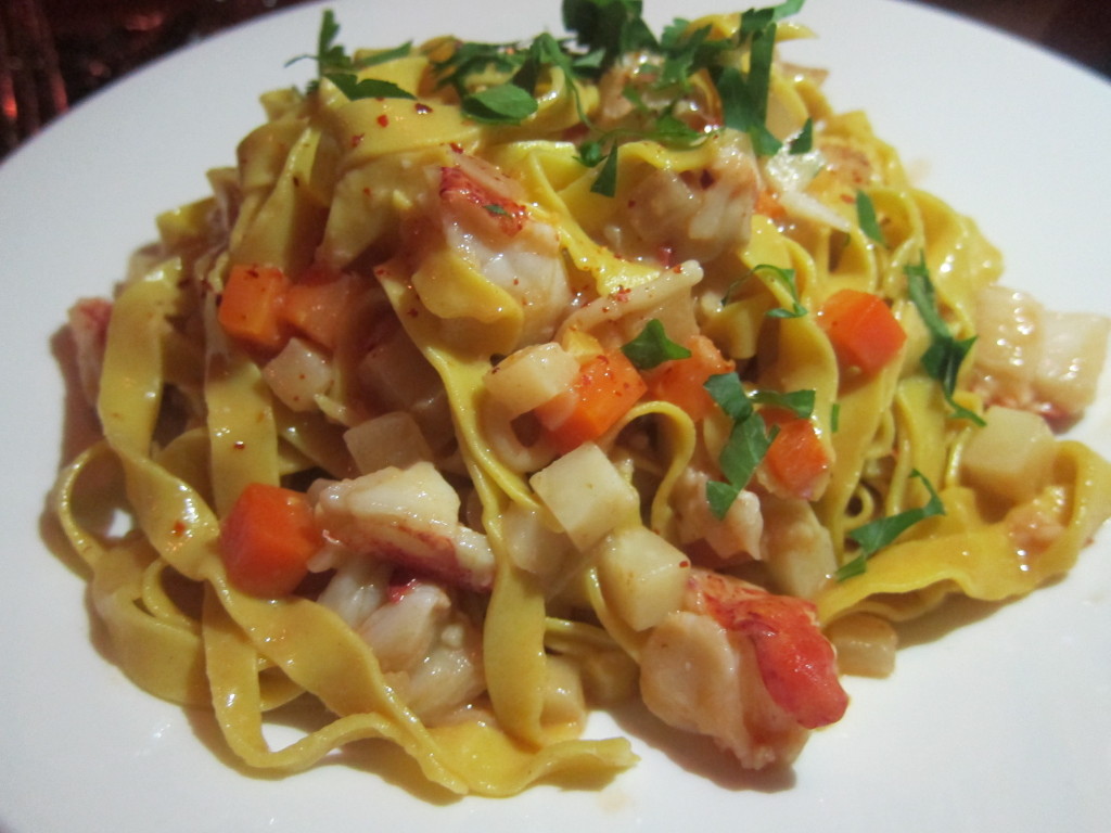 Hand-Cut Fettuccine with Maine Lobster Bolognese 