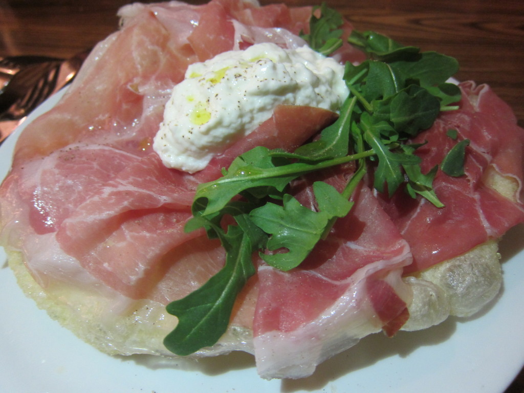 Prosciutto (Parma Prosciutto 24 Months, Lightly Fried Sage Dough and Stracciatella)