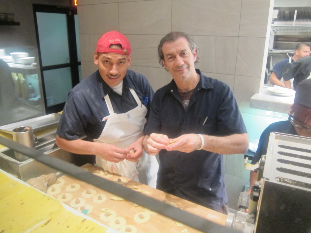 Chef Angelo Auriana making pasta