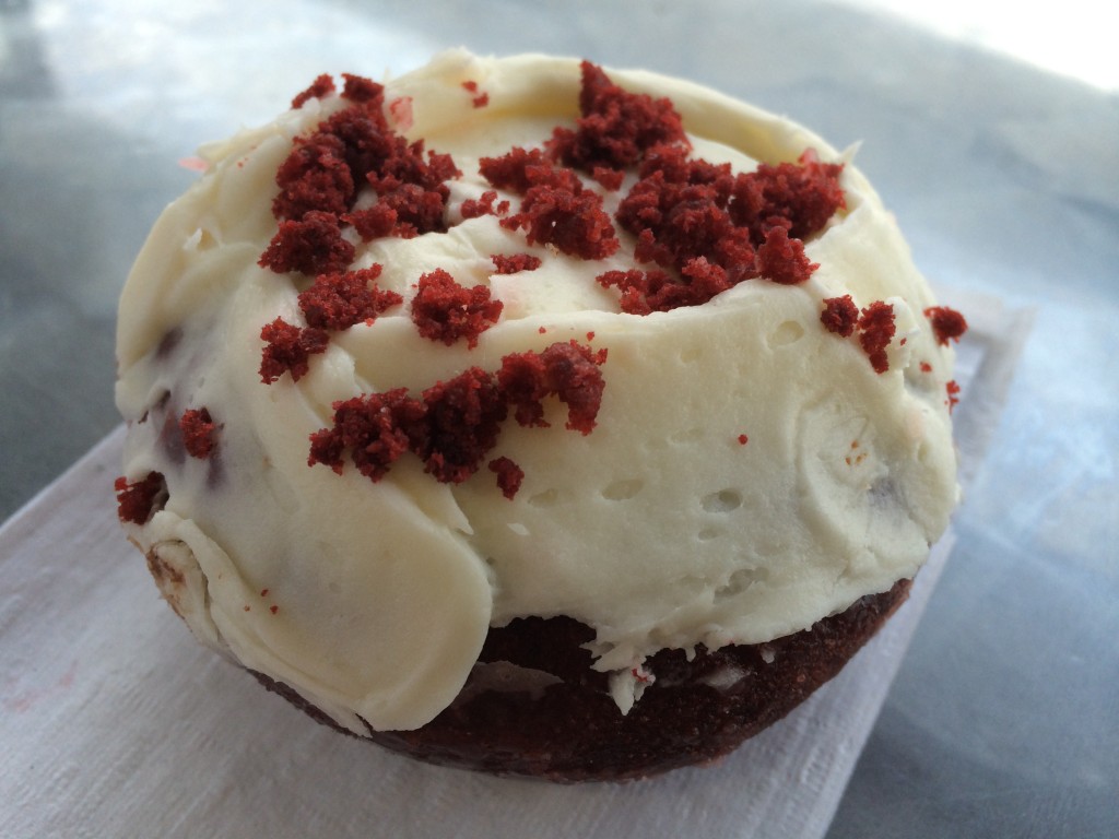 Red Velvet Donut from S K's Donuts & Croissants