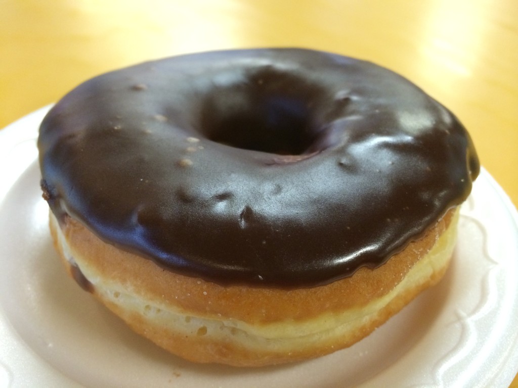 Chocolate Raised Donut from Bob's Coffee & Doughnuts