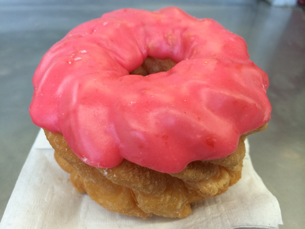 Strawberry Cruller from Donut Hut