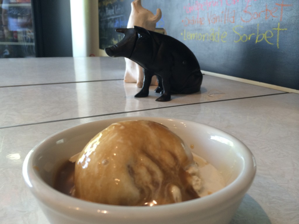 Butterscotch Ice Cream and Butterscotch Sauce from Mother Moo Creamery