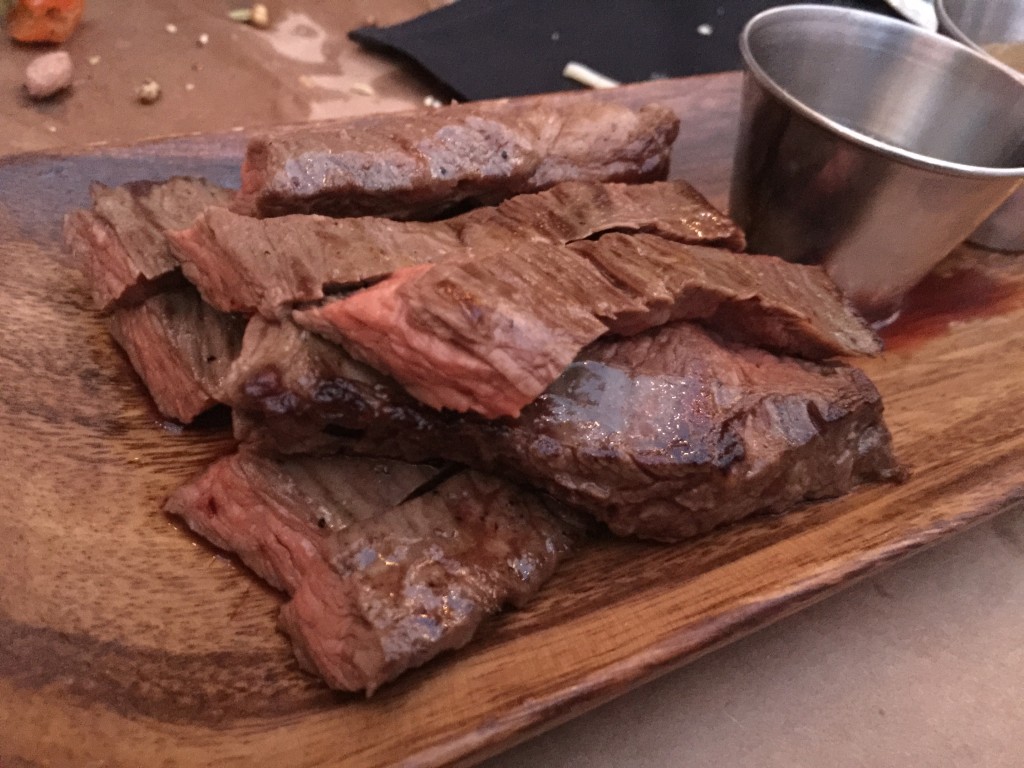 Skirt Steak with Oregano Chimichurri and Sea Urchin Butter