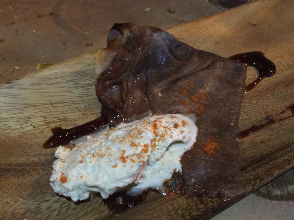 Chili Chocolate Crepe with Nutella and Coffee Whipped Cream