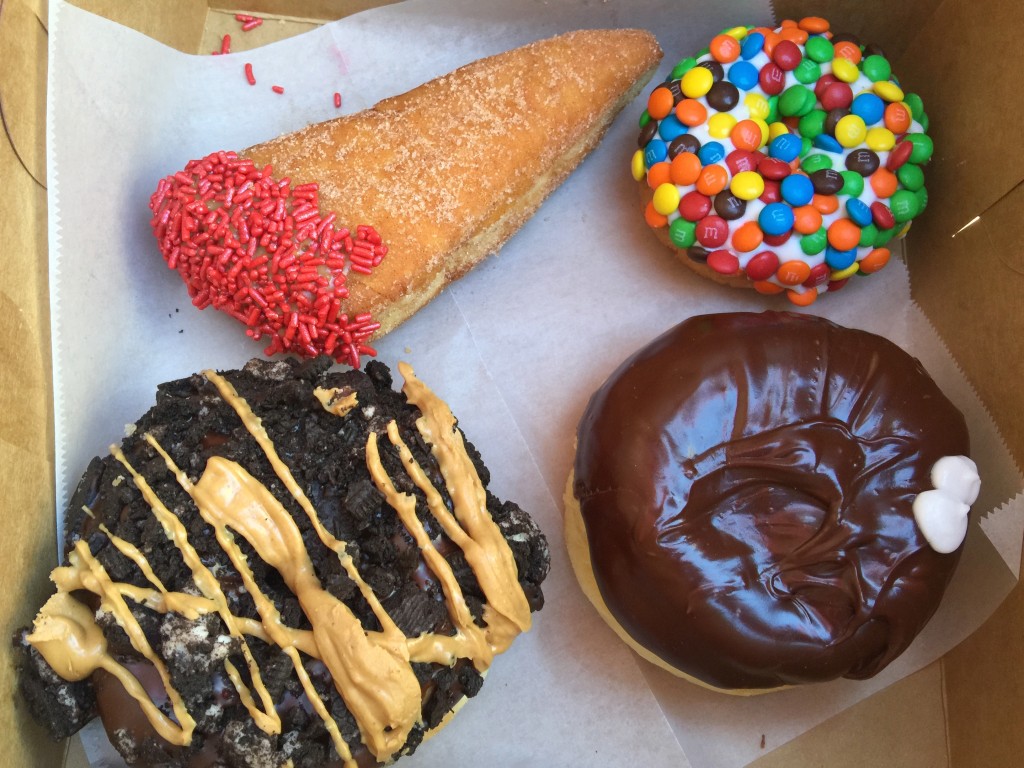Maple Blazer Blunt, Portland Cream, Old Dirty Bastard and the Marshall Mathers Doughnuts from Voodoo Doughnuts
