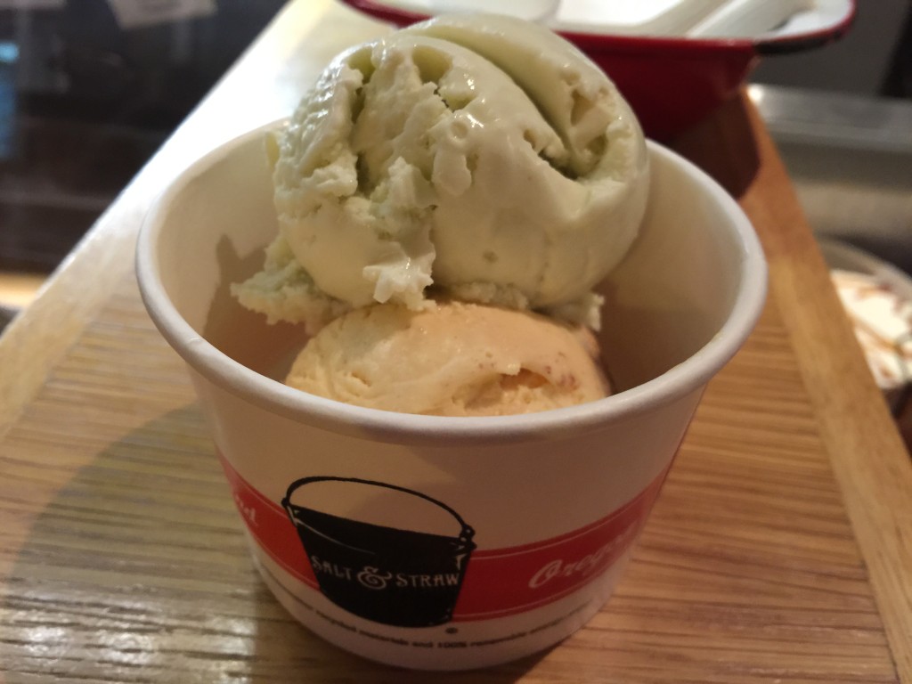 Green Fennel & Maple and Carrot Carrot Cake Ice Creams from Salt & Straw Ice Cream