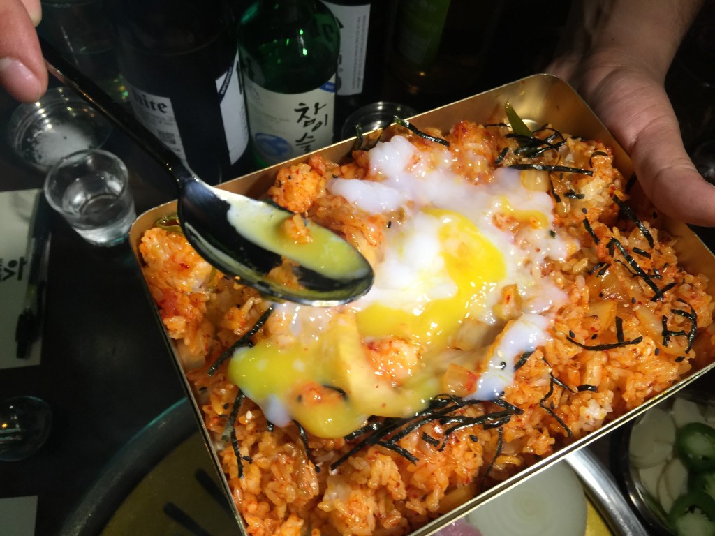 Kimchi Fried Rice Sauteed in Brown Butter