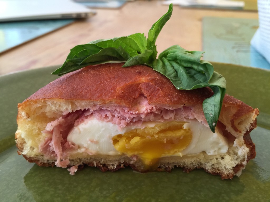 Ham and Egg Doughnut